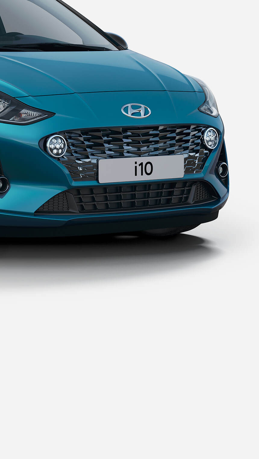 <div class='i10-2019-exterior-sliderBadge i10-2019-exterior-sliderBadge--dark'>Přední</div>Výrazný nárazník a mřížka chladiče