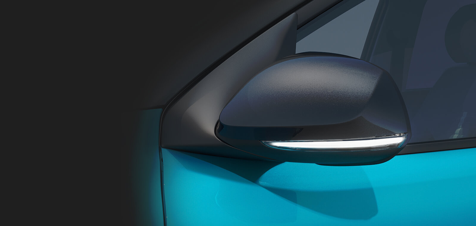 <div class='i10-2019-exterior-sliderBadge'>Boční</div>LED směrová světla ve vnějších zpětných zrcátkách